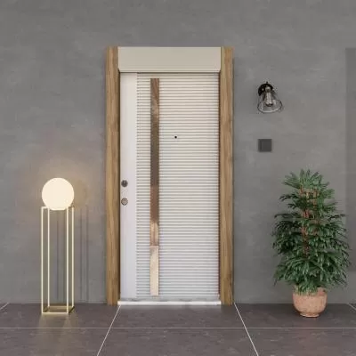 903 - Steel Door with Wooden Frame