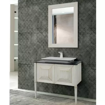 Lnrt Retro Bathroom Cabinet 90 cm