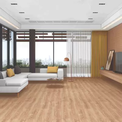 Floorpan Sun Jointless Laminate Flooring Caramel Oak 8mm. 31 Class AC3